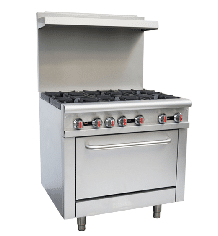 24″ FOUR-BURNER STOVE WITH OVEN